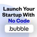 Bubble No code for web app development and startups